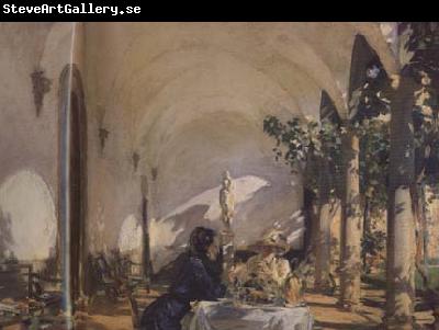 John Singer Sargent Breakfast in the Loggia (mk18)